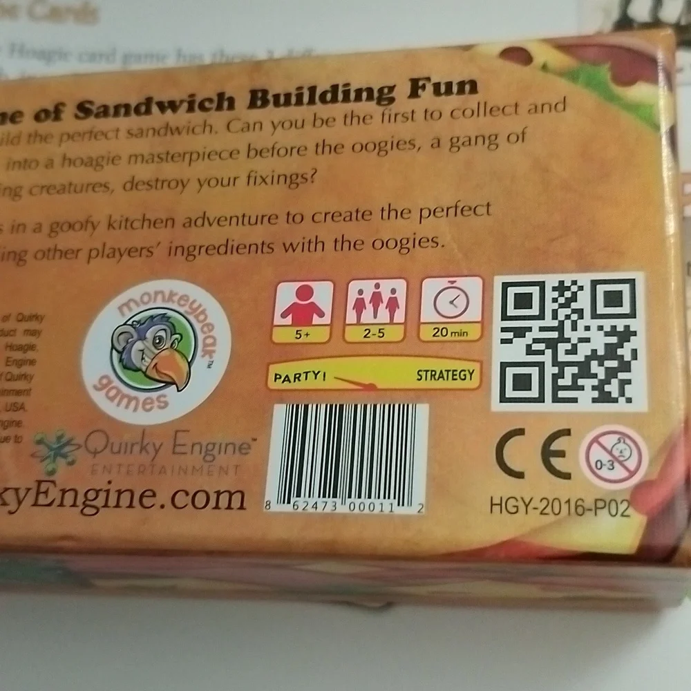 Hoagie A Goofy Kitchen Adventure Build A Sandwich Card Game COMPLETE - Picture 15 of 17